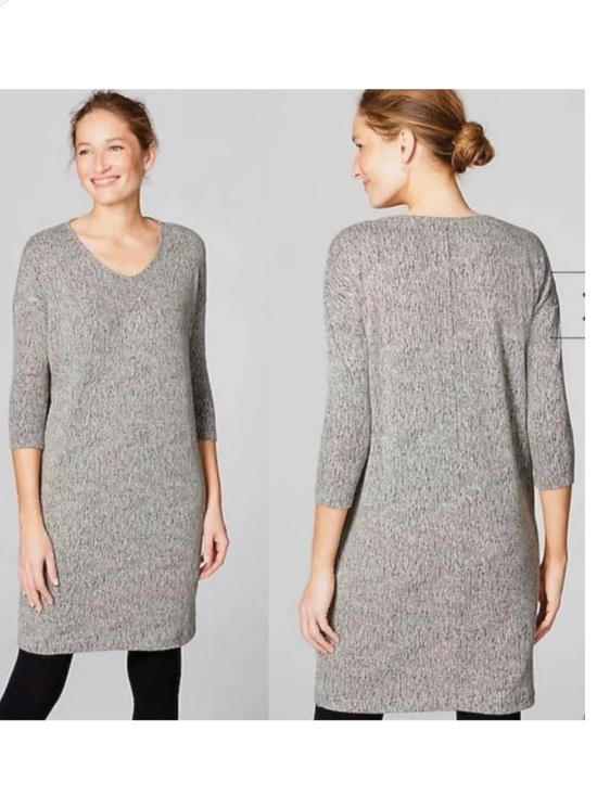 J. Jill Sweaters - Pure Jill Textured linen blend 3/4 sleeve dress/ worn twice - 129 retail